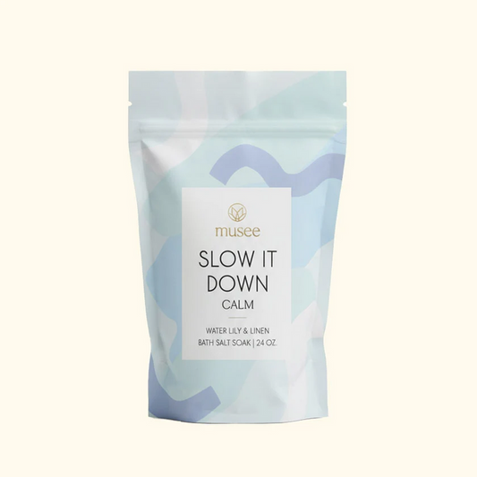 Musee Slow It Down 24oz Bath Soak Bath & Body in at Wrapsody
