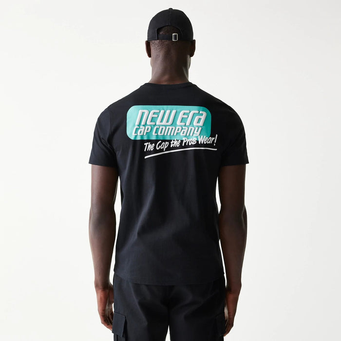 The Male model is wearing New Era Classic Black T-Shirt 2