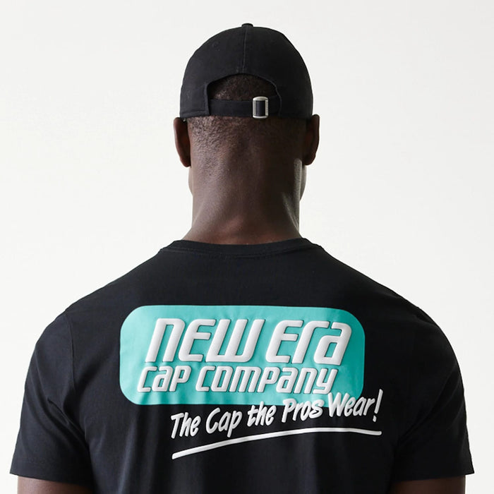 The Male model is wearing New Era Classic Black T-Shirt 6