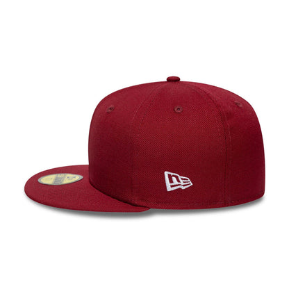 This is a New Era Dark Red 59FIFTY Fitted Cap 4