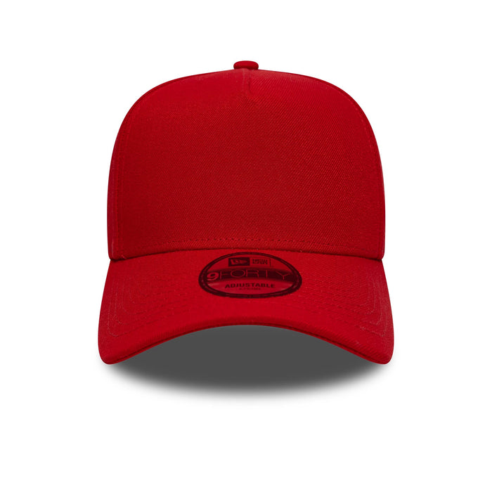 This is a New Era Red 9FORTY A-Frame Adjustable Cap 2