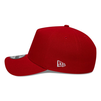 This is a New Era Red 9FORTY A-Frame Adjustable Cap 4