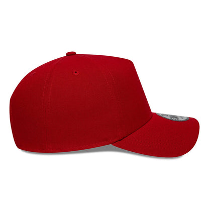 This is a New Era Red 9FORTY A-Frame Adjustable Cap 5