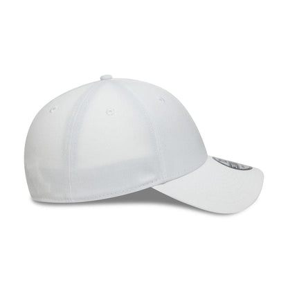 This is a New Era White 39THIRTY Stretch Fit Cap 5