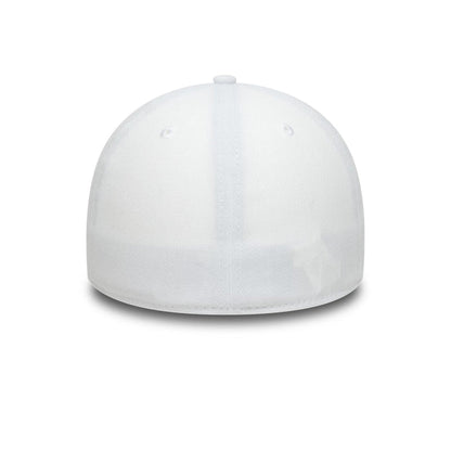 This is a New Era White 39THIRTY Stretch Fit Cap 6