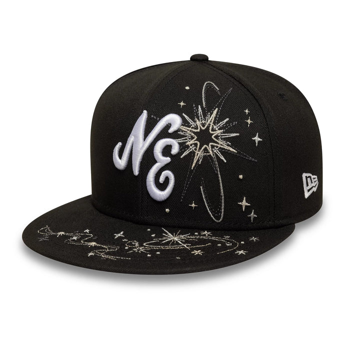 This is a New Era Zodiac Black 59FIFTY Fitted Cap 1