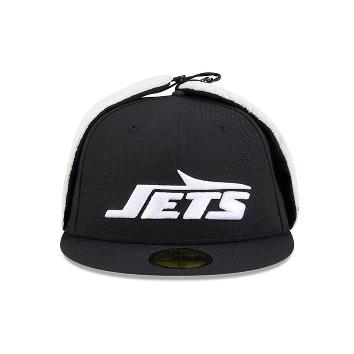 This is a New York Jets NFL Classic Black Dogear 59FIFTY Fitted Cap 3