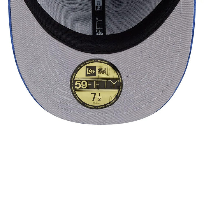 This is a New York Mets MLB Chenille Pop Blue 59FIFTY Fitted Cap 2
