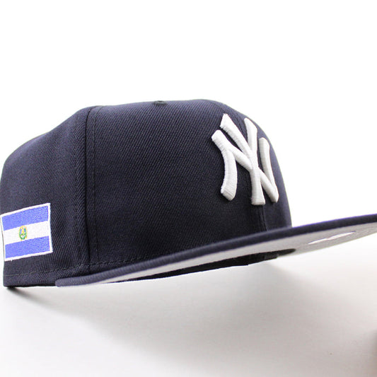 New York Yankees El Salvador New Era 59Fifty Fitted Hat (Navy Gray Under Brim)