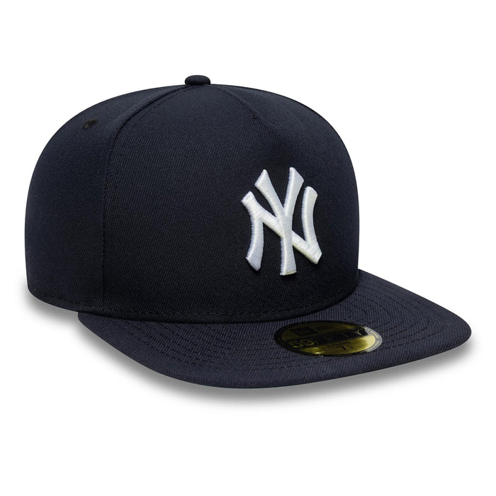 This is a New York Yankees Flat Navy 59FIFTY A-Frame Fitted Cap 4