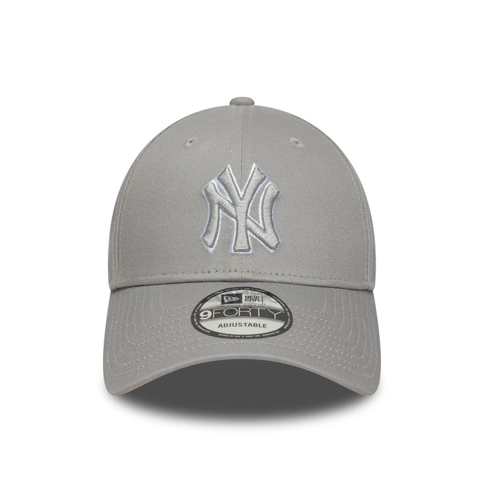 This is a New York Yankees MLB Outline Grey 9FORTY Adjustable Cap 2