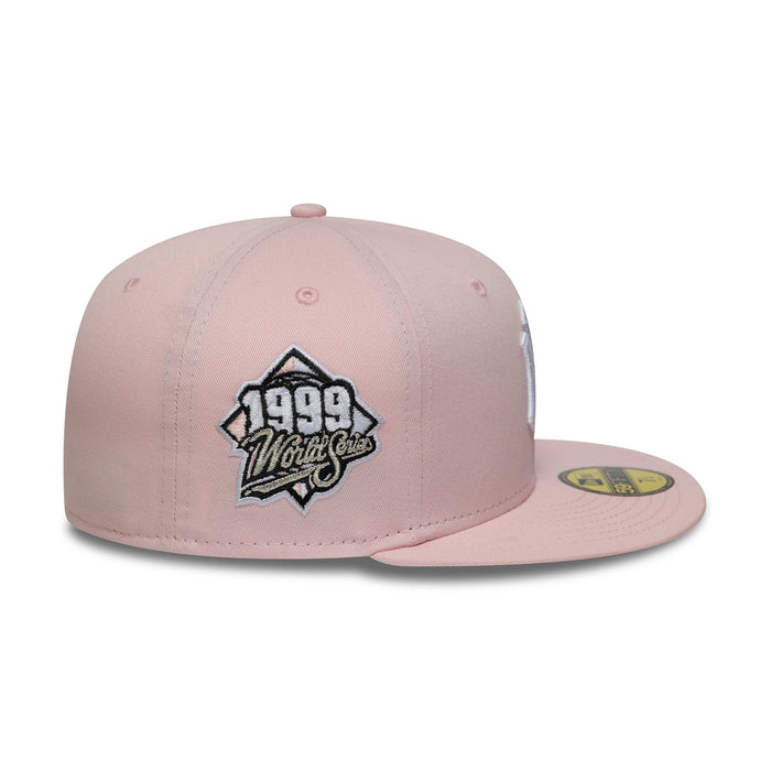 This is a New York Yankees MLB World Series Pink 59FIFTY Fitted Cap 5