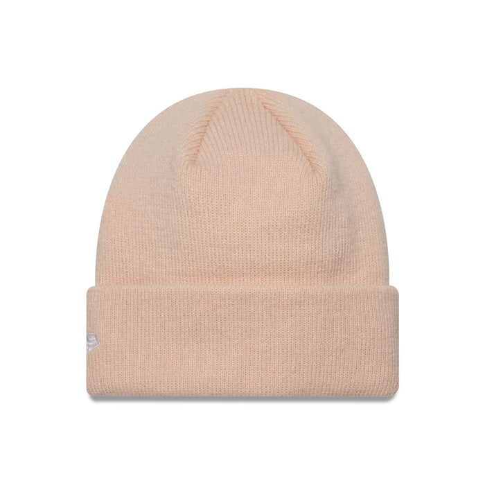 This is a New York Yankees Toddler MLB Icon Pastel Pink Cuff Knit Beanie Hat 2