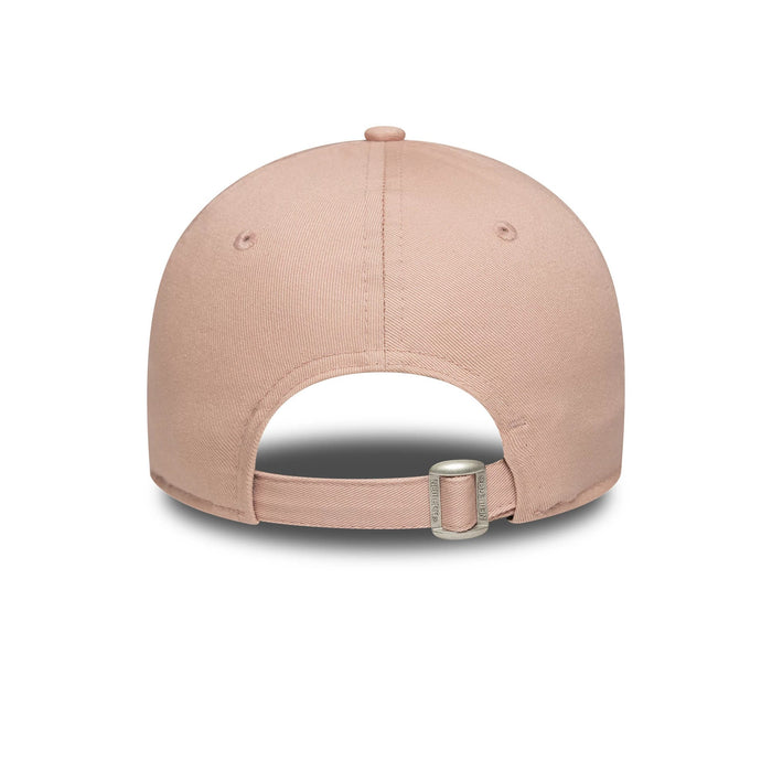 This is a New York Yankees Womens MLB Mini Logo Pastel Pink 9FORTY Adjustable Cap 4