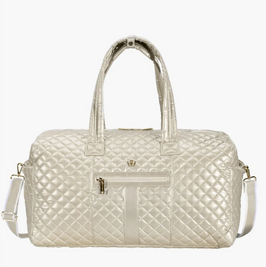 Oliver Thomas 24/7 Weekender Duffle Pearl Metallic Luggage in at Wrapsody