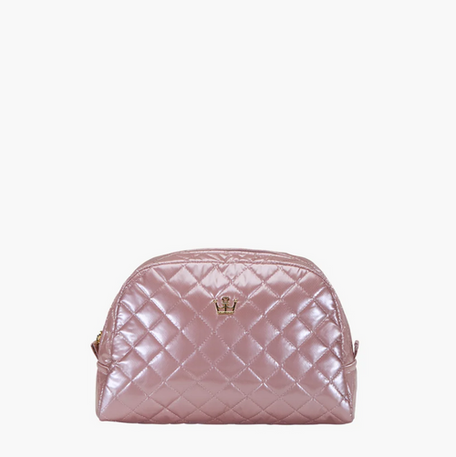 Oliver Thomas KST Cosmetic Large Mauve Metallic Travel Accessories in at Wrapsody