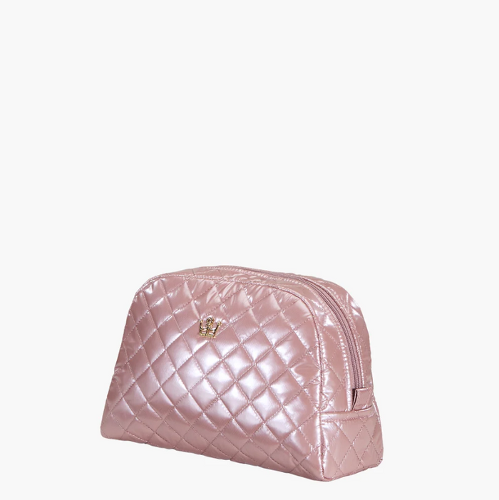 Oliver Thomas KST Cosmetic Large Mauve Metallic Travel Accessories in at Wrapsody