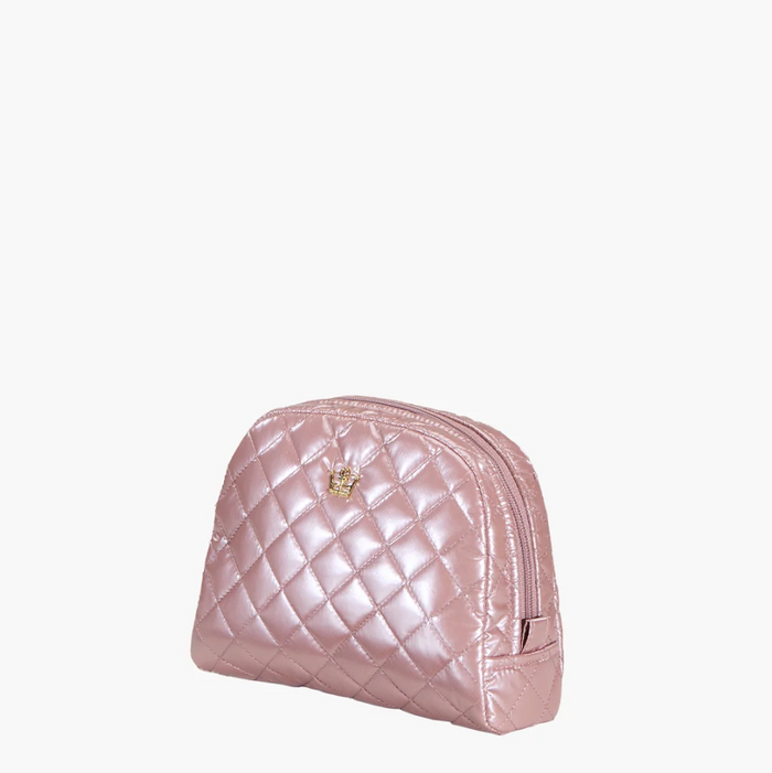 Oliver Thomas KST Cosmetic Medium Mauve Metallic Travel Accessories in at Wrapsody