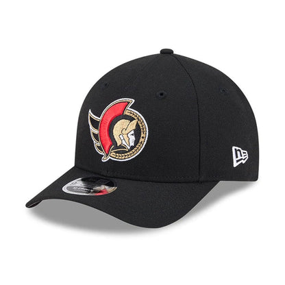 This is a Ottawa Senators NHL Team Black 9FORTY M-Crown Adjustable Cap 1