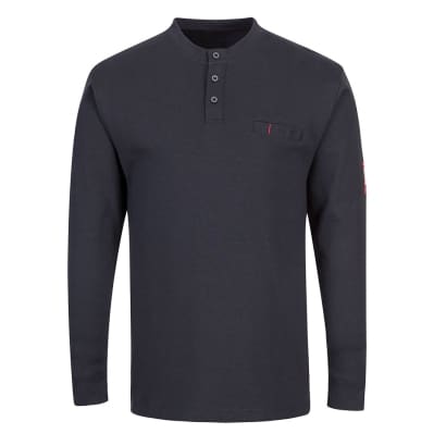Portwest flame retardant anti-static henley top- fr32