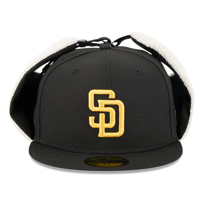 This is a San Diego Padres MLB Classic Black Dogear 59FIFTY Fitted Cap 5