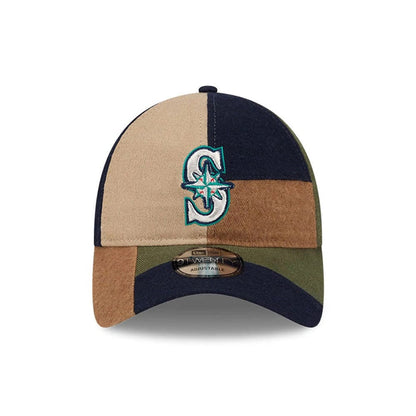 This is a Seattle Mariners MLB Patchwork Open Brown 9TWENTY Adjustable Cap 3