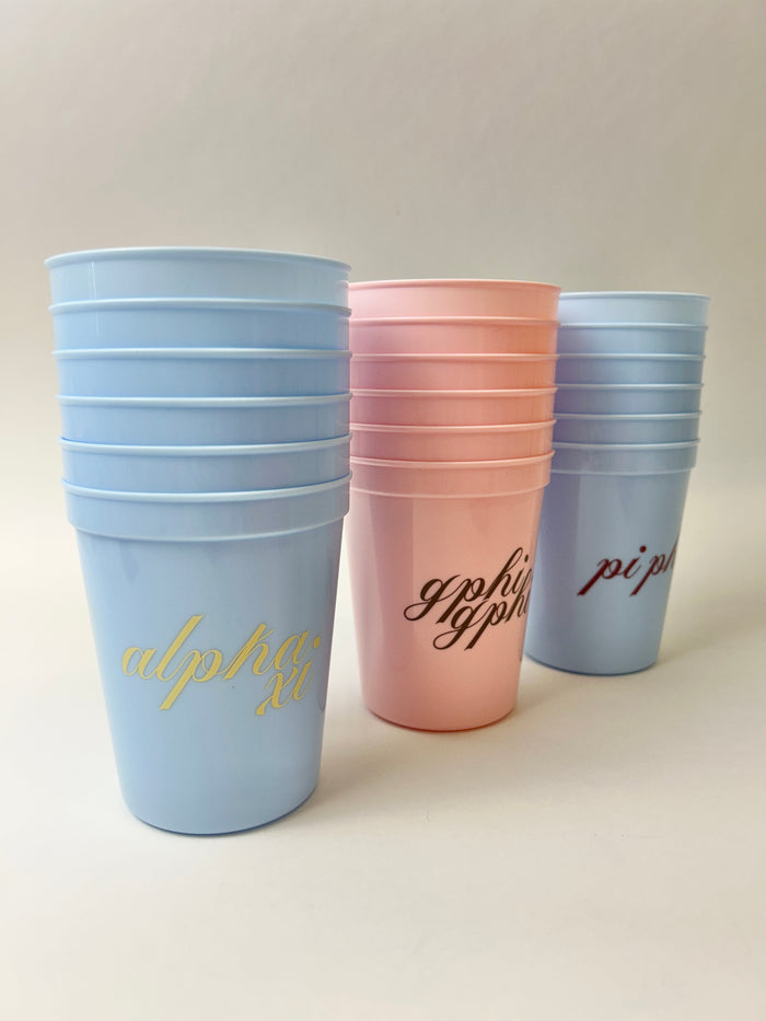 Sorority Cup Set of 6 Greek in at Wrapsody