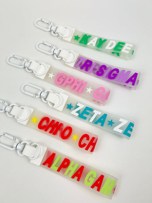 Sorority Keychain Wristlet Greek in at Wrapsody