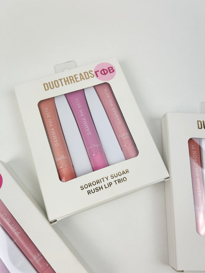 Sorority Lip Gloss Trio Greek in at Wrapsody