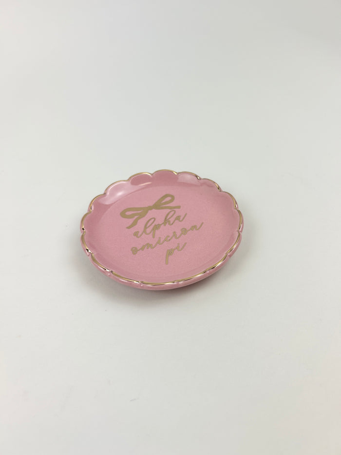 Sorority Round Trinket Dish Greek in at Wrapsody