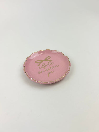 Sorority Round Trinket Dish Greek in at Wrapsody