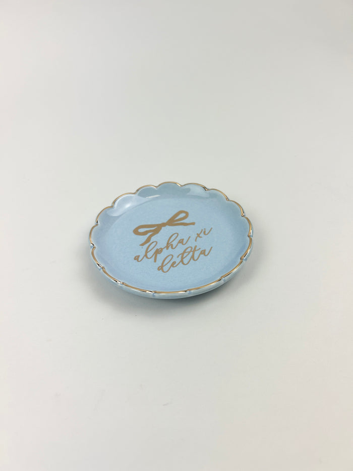 Sorority Round Trinket Dish Greek in at Wrapsody