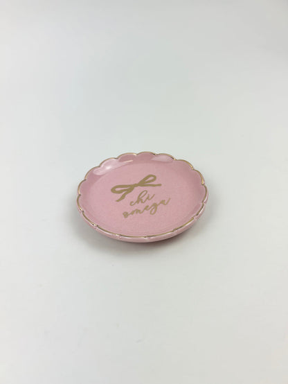 Sorority Round Trinket Dish Greek in at Wrapsody