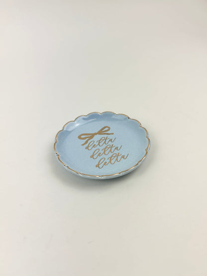 Sorority Round Trinket Dish Greek in at Wrapsody