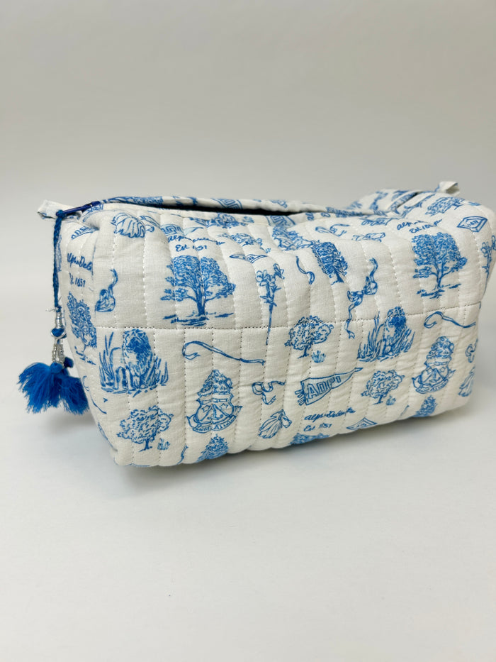 Sorority Toile Cosmetic Bag Greek in at Wrapsody