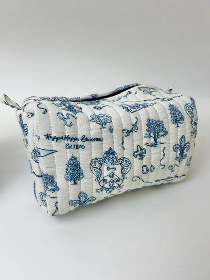 Sorority Toile Cosmetic Bag Greek in at Wrapsody