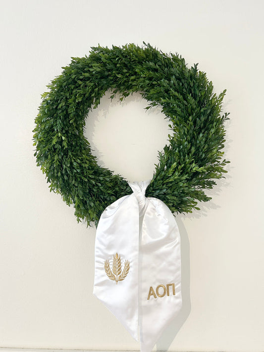 Sorority Wreath Sash Greek in at Wrapsody