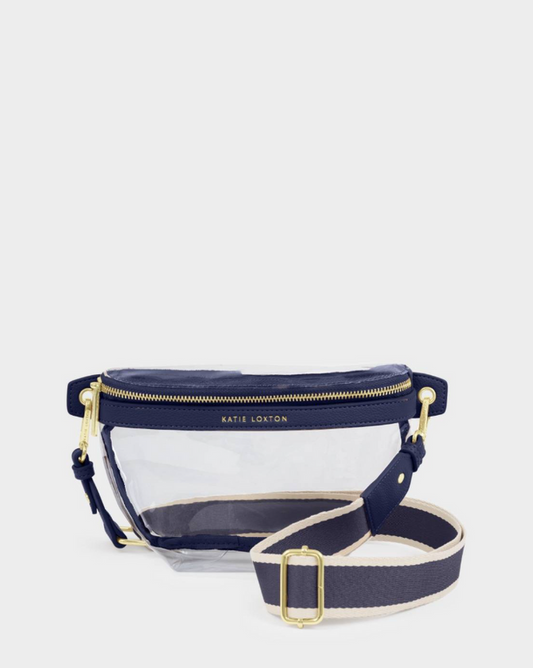 Stadium Belt Bag in Midnight Blue Handbags in at Wrapsody