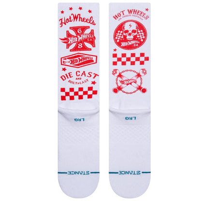 Stance Sock Hot Wheels Men White