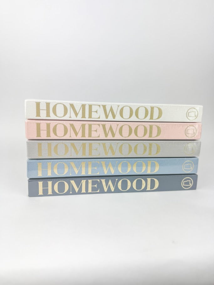The Blank Book Homewood in Steel Blue Books in at Wrapsody