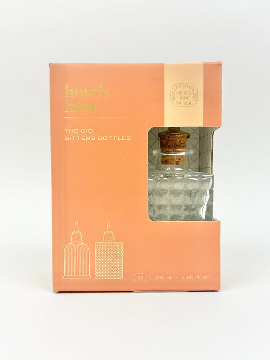 The Gio Bitters Bottles Set of 2 Barware in at Wrapsody