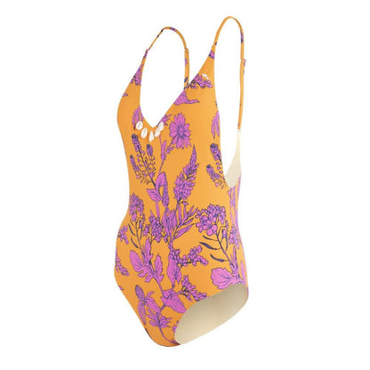 Traje de Baño 11 Mostaza Floral Reef
