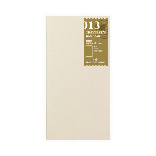 TRAVELER'S COMPANY Refill, Standard Size - (013) Lightweight Paper