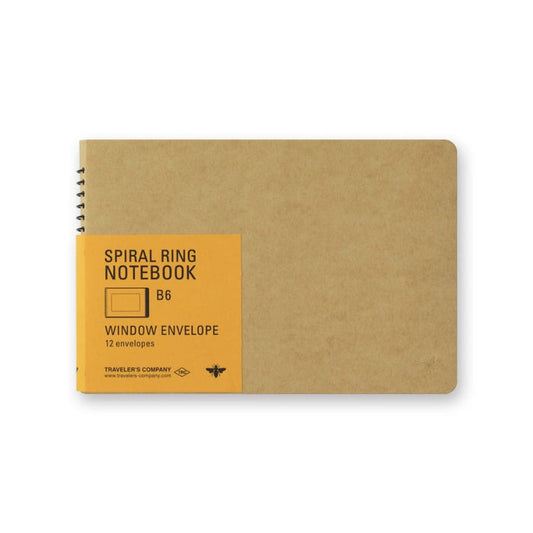 TRAVELER'S COMPANY Spiral Ring Notebook - Window Envelope, B6