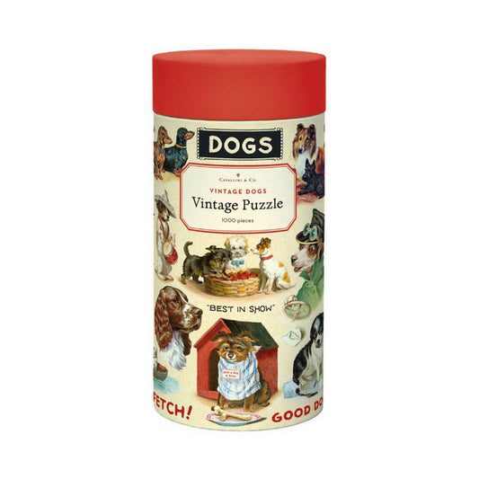 Vintage Dogs 1000 Piece Puzzle - Cavallini & Co.