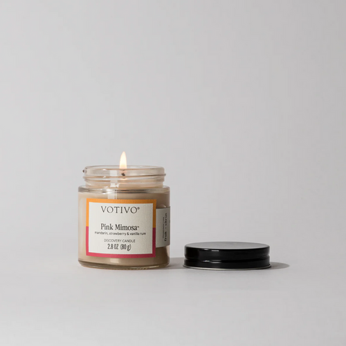 Votivo 2.8oz Candle Pink Mimosa Jar Candles in at Wrapsody